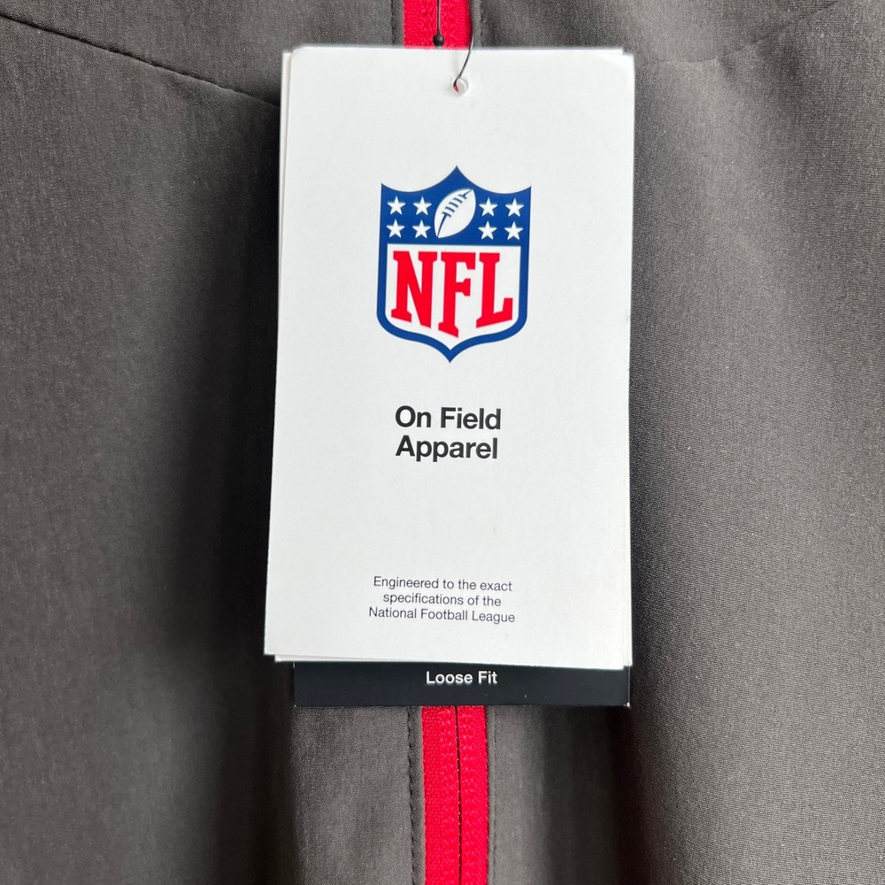Tampa Bay Buccaneers Nike NFL On Field Lightweight Collar Zip Up Jacket XL - Picture 5 of 12